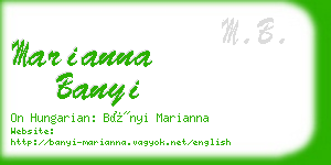 marianna banyi business card
